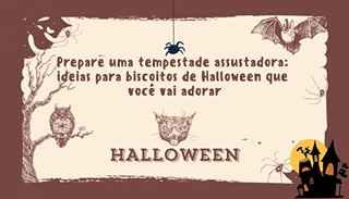 Prepare uma tempestade assustadora: ideias para biscoitos de Halloween que você vai adorar