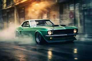 The Green Car wih Continental Tyres