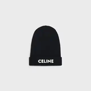 celine black beanie