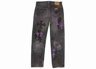 Chrome-Hearts-Stencil-Denim-Pants-Vintage-Black-2