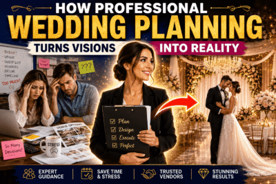 make a thambnel "How Professional Wedding Planning Turns Visions Into Reality"