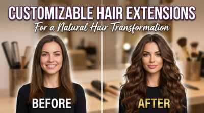 "Customizable Hair Extensions for a Natural Hair Transformation"