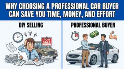 give me a thambnel for blog "Why Choosing a Professional Car Buyer Can Save You Time, Money, and Effort"